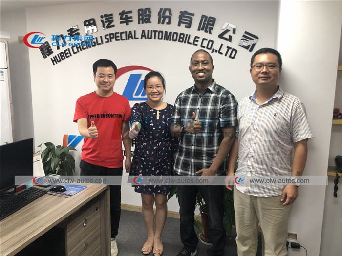 Customer From Bahamas Visited CLW Group For LED Billboard Truck