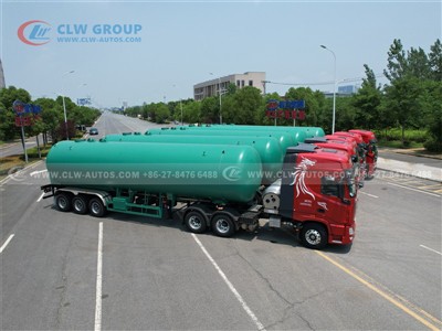 CLW Group Delivers 5 Units of 30-Ton LPG Semi-Trailers (Semi-Remorques GPL) t...