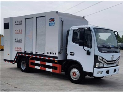 CLW Chengli's Dongfeng D6 Bin Washer For Urban Waste Station Maintenance