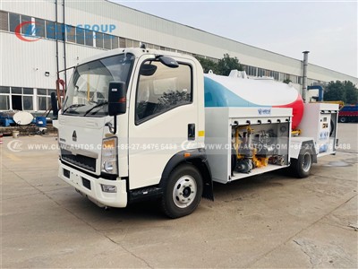 China-Made HOWO 5m³ LPG Trucks Land in Zimbabwe – Factory-Direct Mobile Fueli...