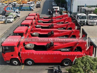 Shacman 8×4 Heavy-Duty Recovery Trucks Deploy in Uzbekistan with 80-Ton Towin...