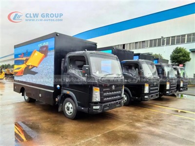China’s CLW Group Deploys 4x HOWO Mobile Billboard Trucks to Nigeria with P4 ...