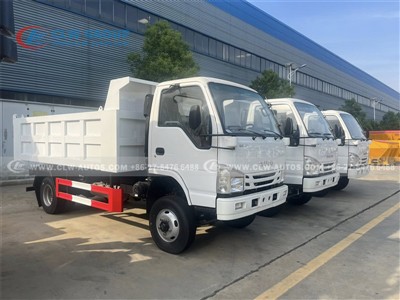 CLW Group Ships 3x ISUZU 100P 4X4 Dump Trucks to Philippines with Typhoon-Pro...
