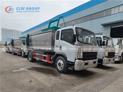 CLW Group HOWO Side-Loaders Land in Angola: 6x 5m³ Garbage Trucks Conquer Lua...