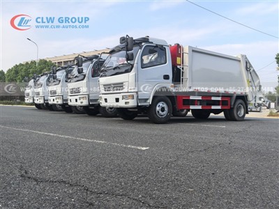 5 Units Dongfeng 8m³ Compactor Garbage Trucks Exported to Maldives - China Fa...