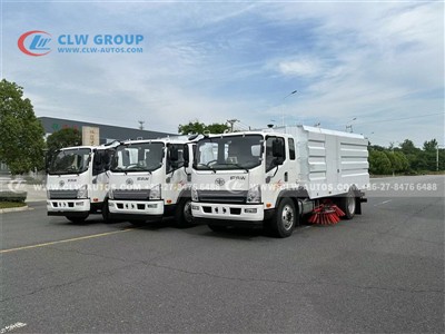 FAW Tiger VH 10m³ Road Sweeper Exported to Kuwait: Enhancing Urban Cleanlines...