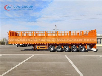 Chengli 10 Units of 80-Ton 5-Axle Warehouse/Fence Semi Trailers Exported to W...