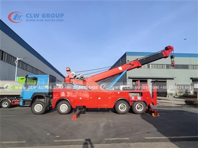 2 SINOTRUK HOWO RHD 30-Ton Rotator Recovery Trucks Exported to Zimbabwe