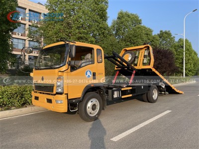 CLW Group HOWO 5-Ton Rollback Tow Truck Shipped to Ghana