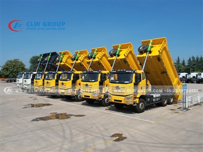 10 Units of FAW J6P 6×4 Dump Trucks Exported to Togo