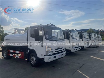 Six Units of Isuzu KV100 5 m³ Vacuum Sewage Trucks Delivered to Guinea‑Bissau