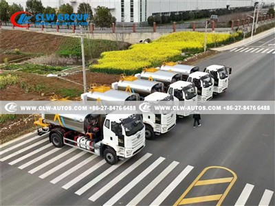 CLW Group Ships 5 FAW J6L Asphalt Distributor Trucks to Libya for Road Infras...