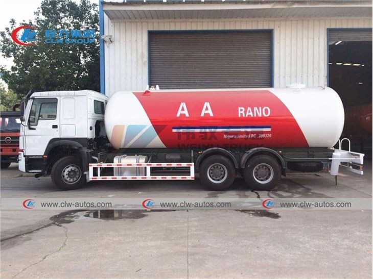 Nigeria Howo 290HP 10Tons LPG Gas Rigid Truck