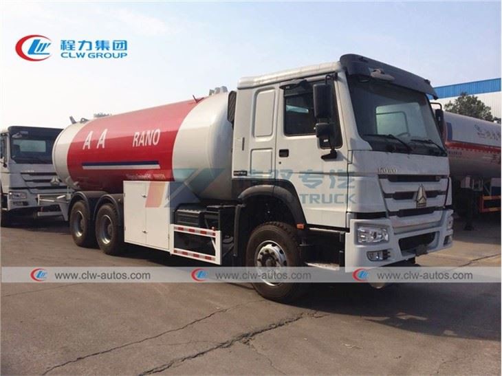 Nigeria Howo 290HP 10Tons LPG Gas Rigid Truck