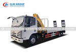 NPR Flatbed Truck With 4Ton Crane