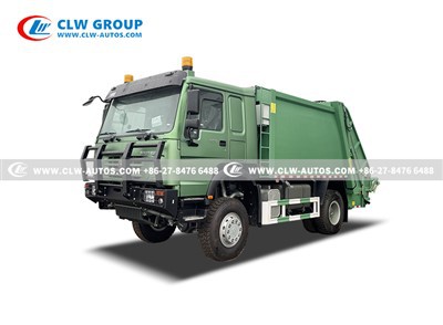 Off Road SINOTRUK HOWO 10cbm Garbage Compactor Truck