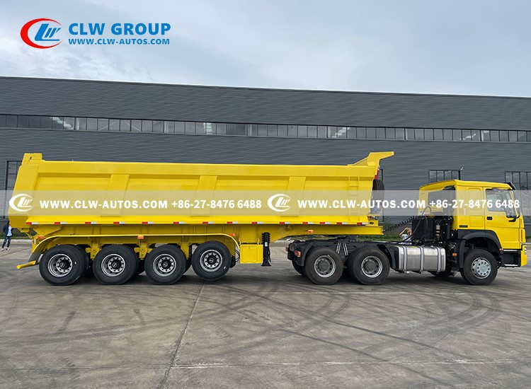 China 4 Axles 60 Tons Rear Dump Tipper Trailer For Sale 5