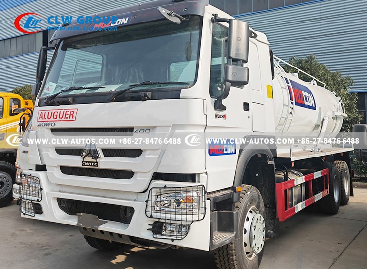 HOWO 6X4 16CBM Sewage Vacuum Suction Truck 8