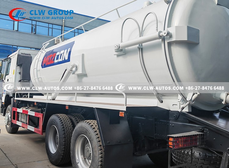 HOWO 6X4 16CBM Sewage Vacuum Suction Truck 6