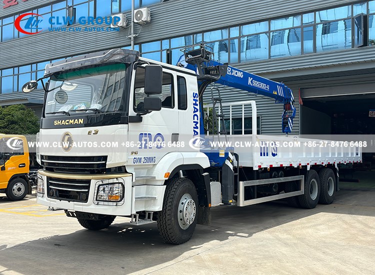 Shacman 6X4 12Tons Straight Crane Truck 3