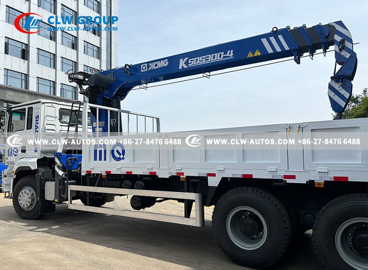 Shacman 6X4 12Tons Straight Crane Truck 5