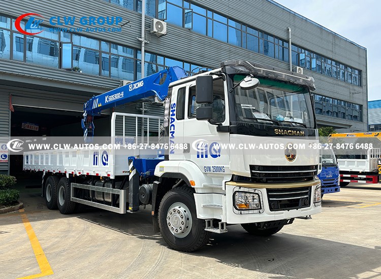 Shacman 6X4 12Tons Straight Crane Truck 6
