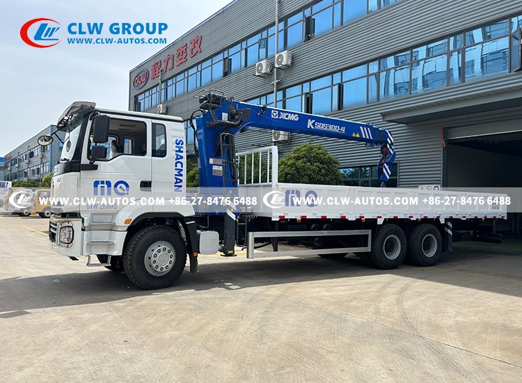 Shacman 6X4 12Tons Straight Crane Truck 8