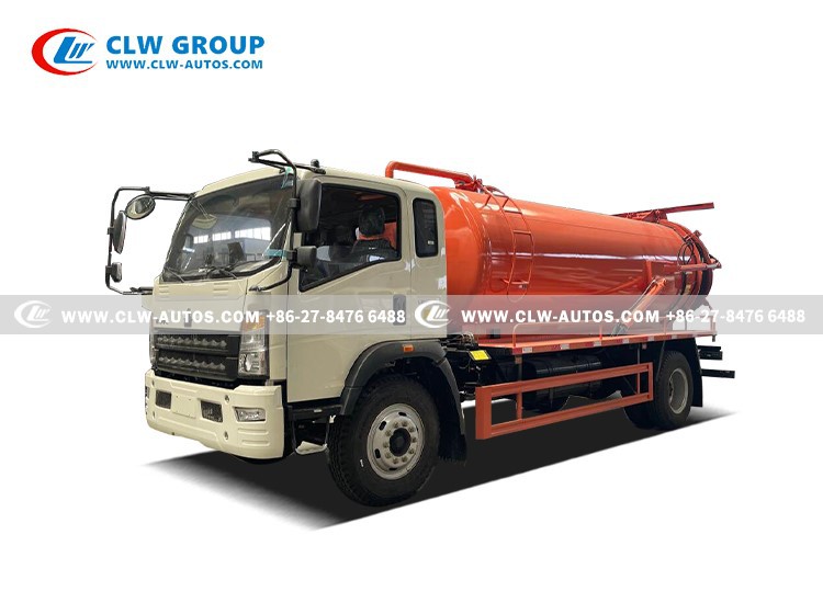 Sinotruk HOWO 10cbm Sewage Vacuum Truck 1