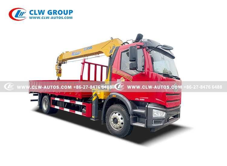 FAW J6L 10tons Truck Mounted XCMG Crane 2