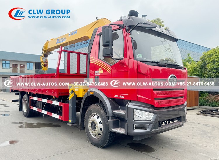 FAW J6L 10tons Truck Mounted XCMG Crane 5