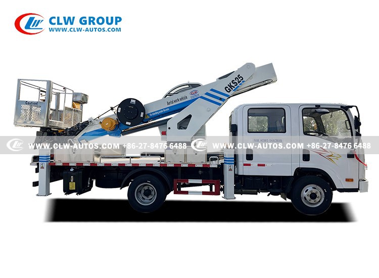 FAW 25M Aerial Work Vehicle With Telescopic Crane 16