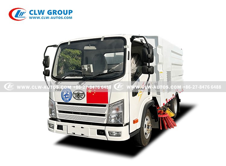 FAW 3CBM Small Street Sweeper Truck 1
