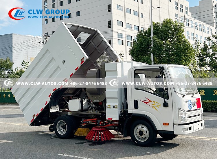 FAW 3CBM Small Street Sweeper Truck 19