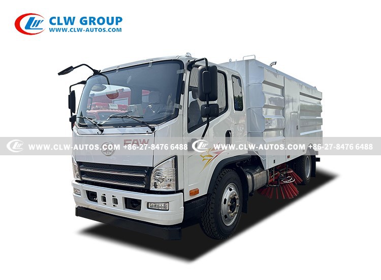 FAW 10CBM Truck Mounted Road Sweeper 1
