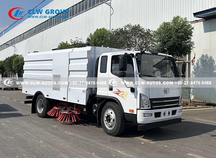 FAW 10CBM Truck Mounted Road Sweeper 11