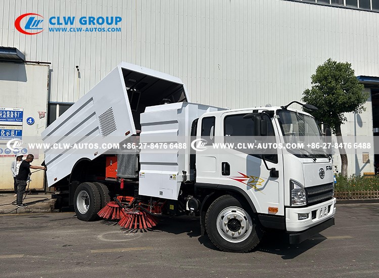 FAW 10CBM Truck Mounted Road Sweeper 12