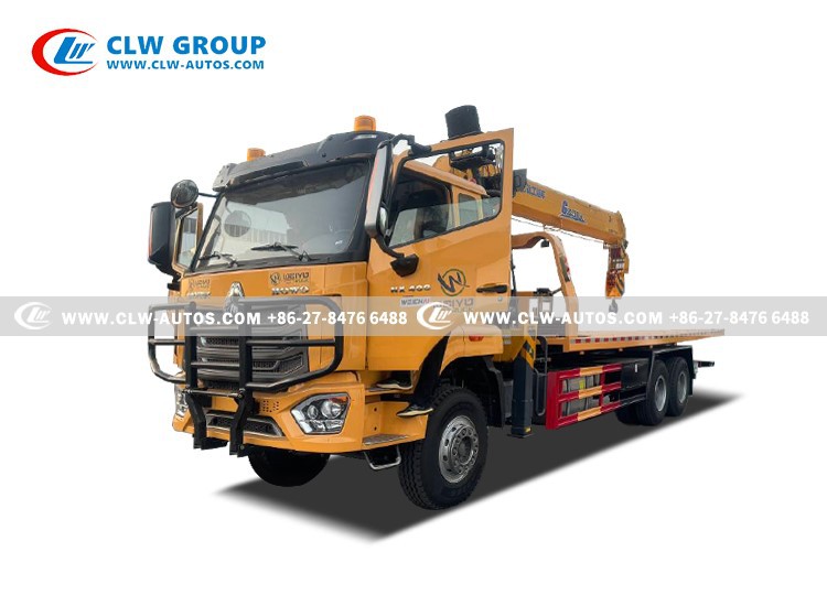 HOHAN 16Tons Flatbed Towing Recovery Truck with 12 tons crane1