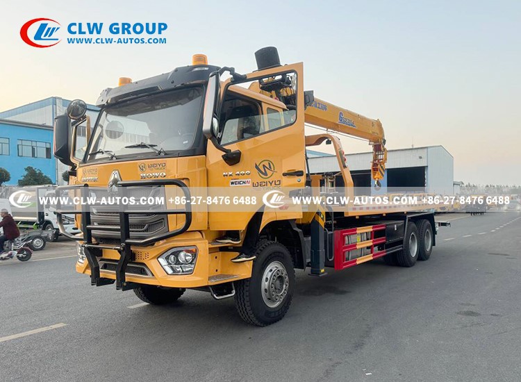 HOHAN 16Tons Flatbed Towing Recovery Truck with 12 tons crane8