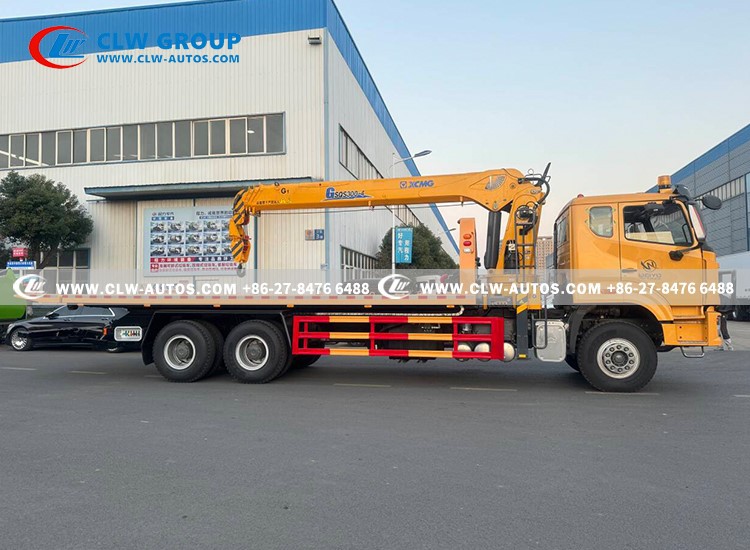HOHAN 16Tons Flatbed Towing Recovery Truck with 12 tons crane6