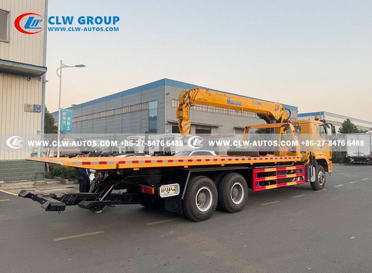 HOHAN 16Tons Flatbed Towing Recovery Truck with 12 tons crane7