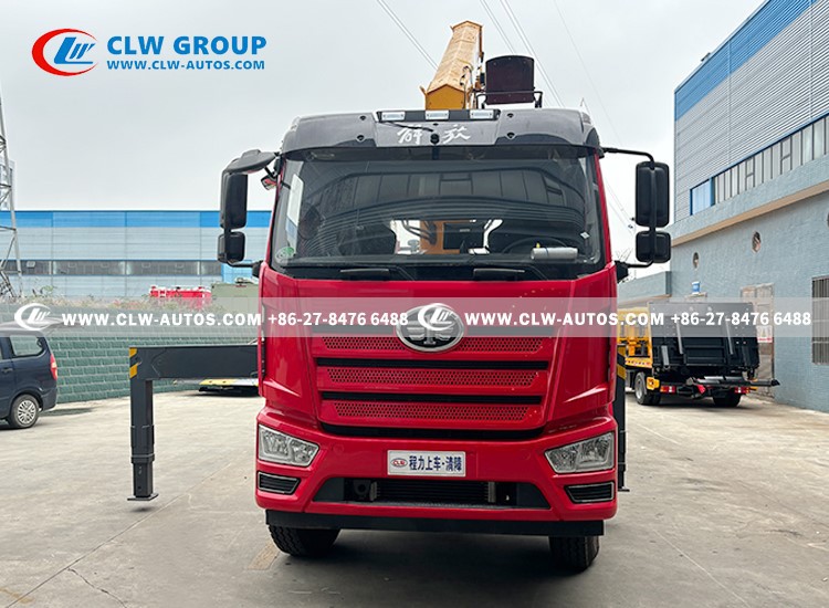 FAW 16t Flatbed Recovery Truck Mounted Crane 9