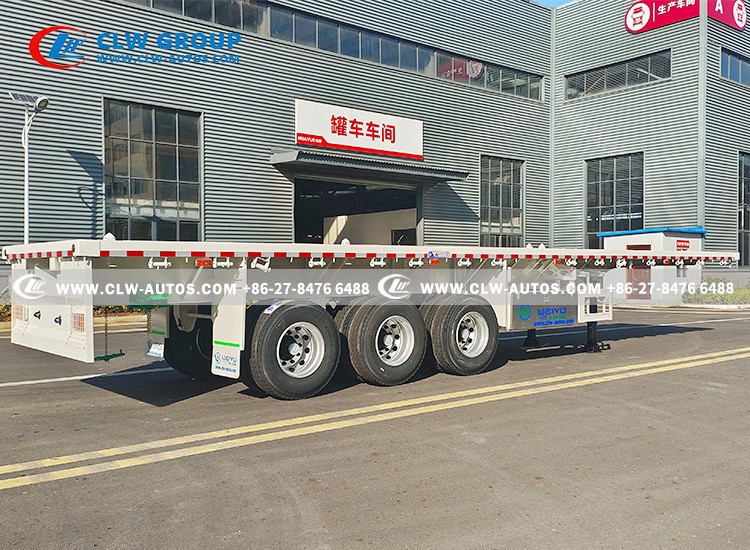 3 Axle Flatbed Semi Trailer 11