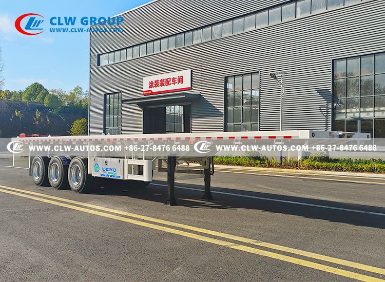 3 Axle Flatbed Semi Trailer 10