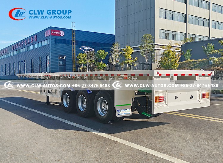 3 Axle Flatbed Semi Trailer 13