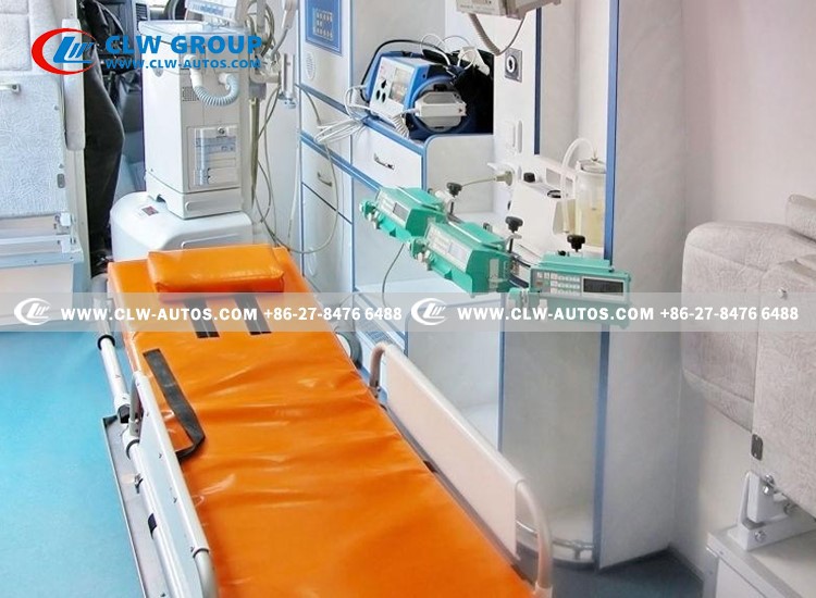 inside of the ambulance