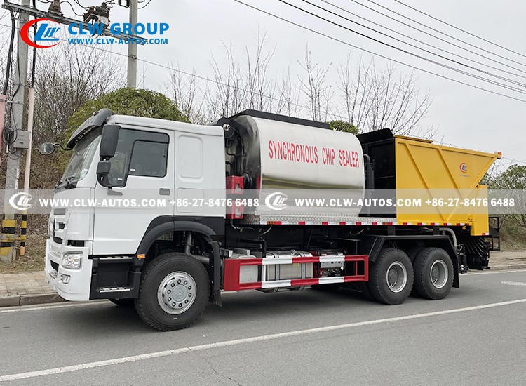 4-asphalt gravel synchronized sealing truck