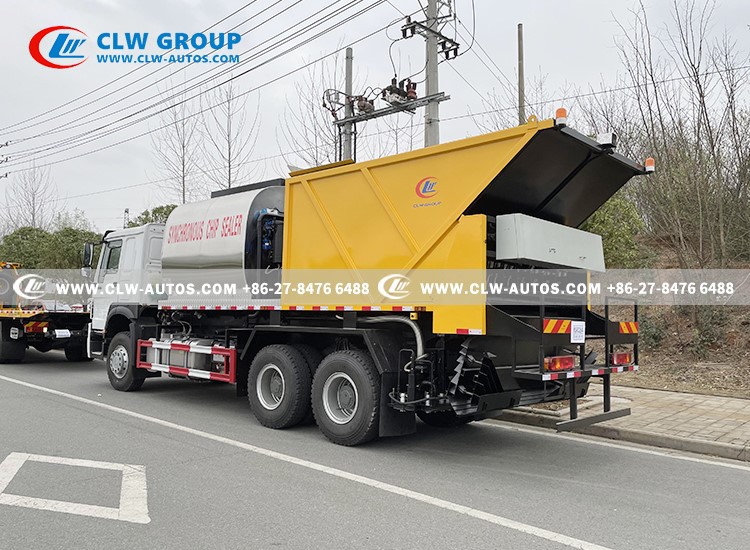 6-Synchronized vehicle for road maintenance