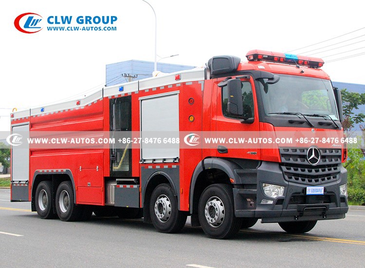 6Mercedes benz fire foam truck