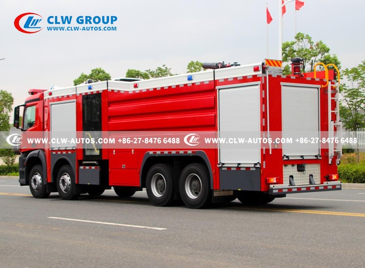 7Mercedes benz 8x4 fireproofing truck