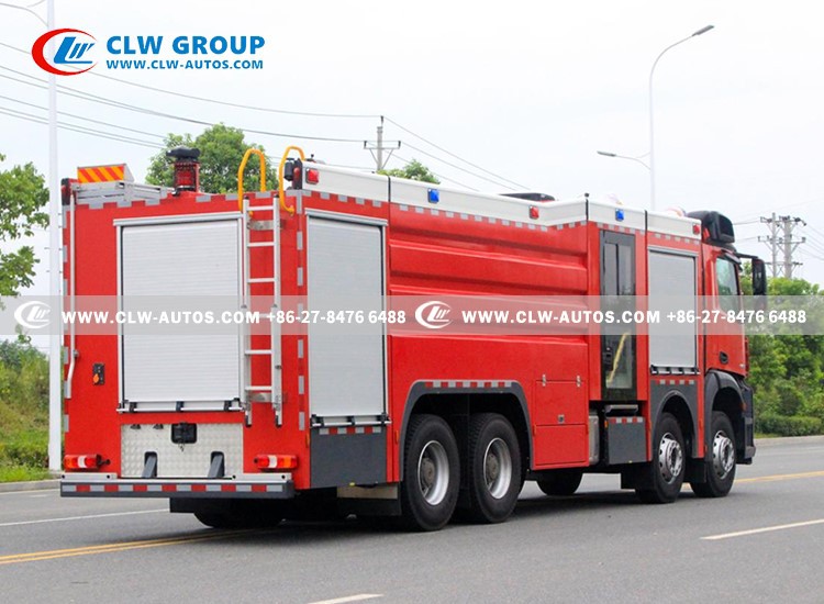 8Mercedes benz 8x4 fire foam truck